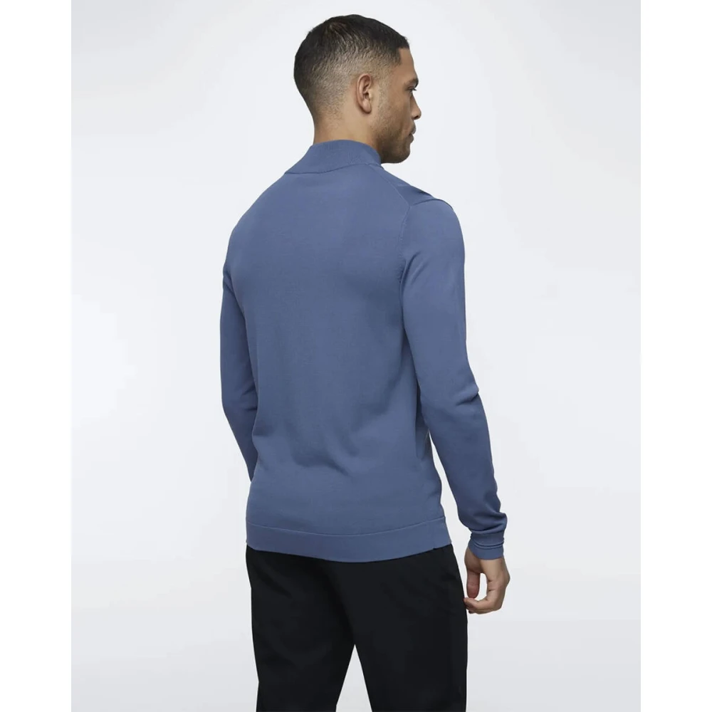 Genti Stijlvolle Pullover Sweater Blue Heren