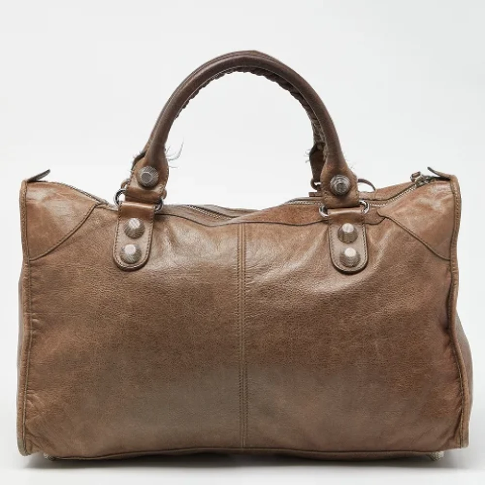 Balenciaga Vintage Pre-owned Leather totes Brown Dames