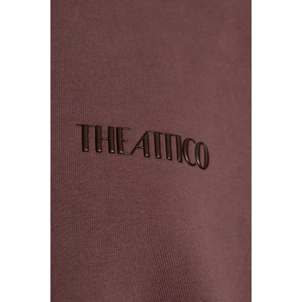 The Attico Sweatshirt met logo Purple Dames