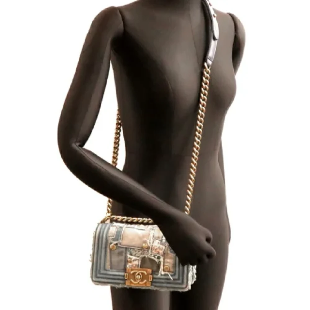 Chanel Vintage Pre-owned Denim chanel-bags Blue Dames