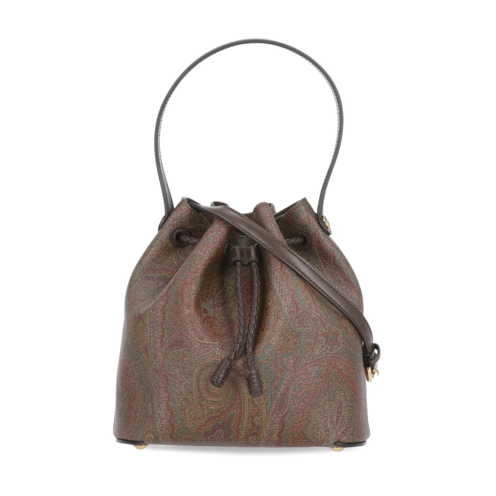 ETRO Bruine Katoenen en Leren Damentas Brown Dames