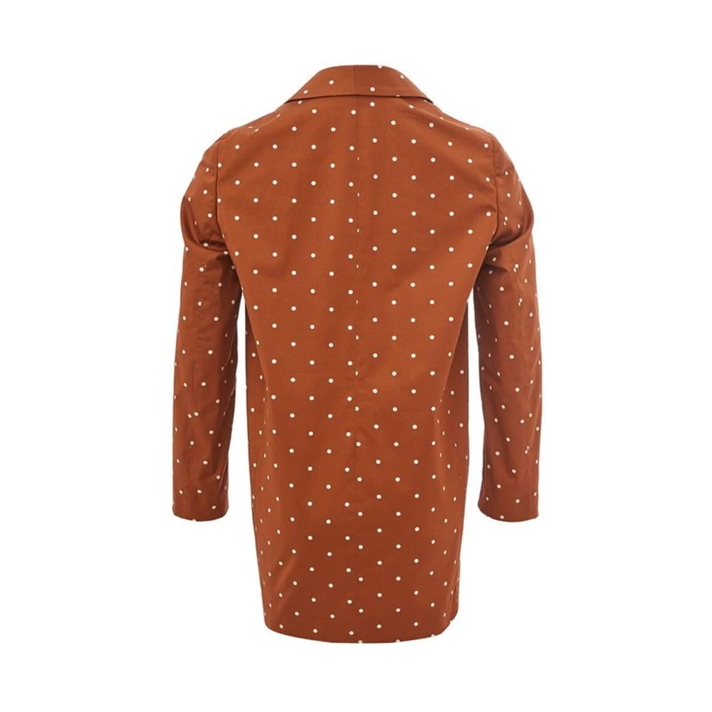 Lardini Bruine Katoenen Jas Mantel Brown Dames