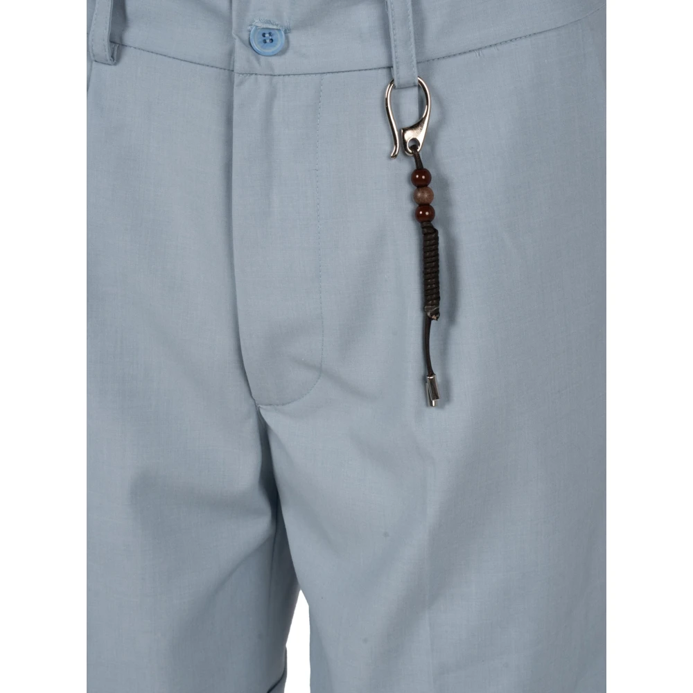 Xagon Man Eenvoudige Shorts Rits Knoop Zakken Kwaliteitsstof Blue Heren