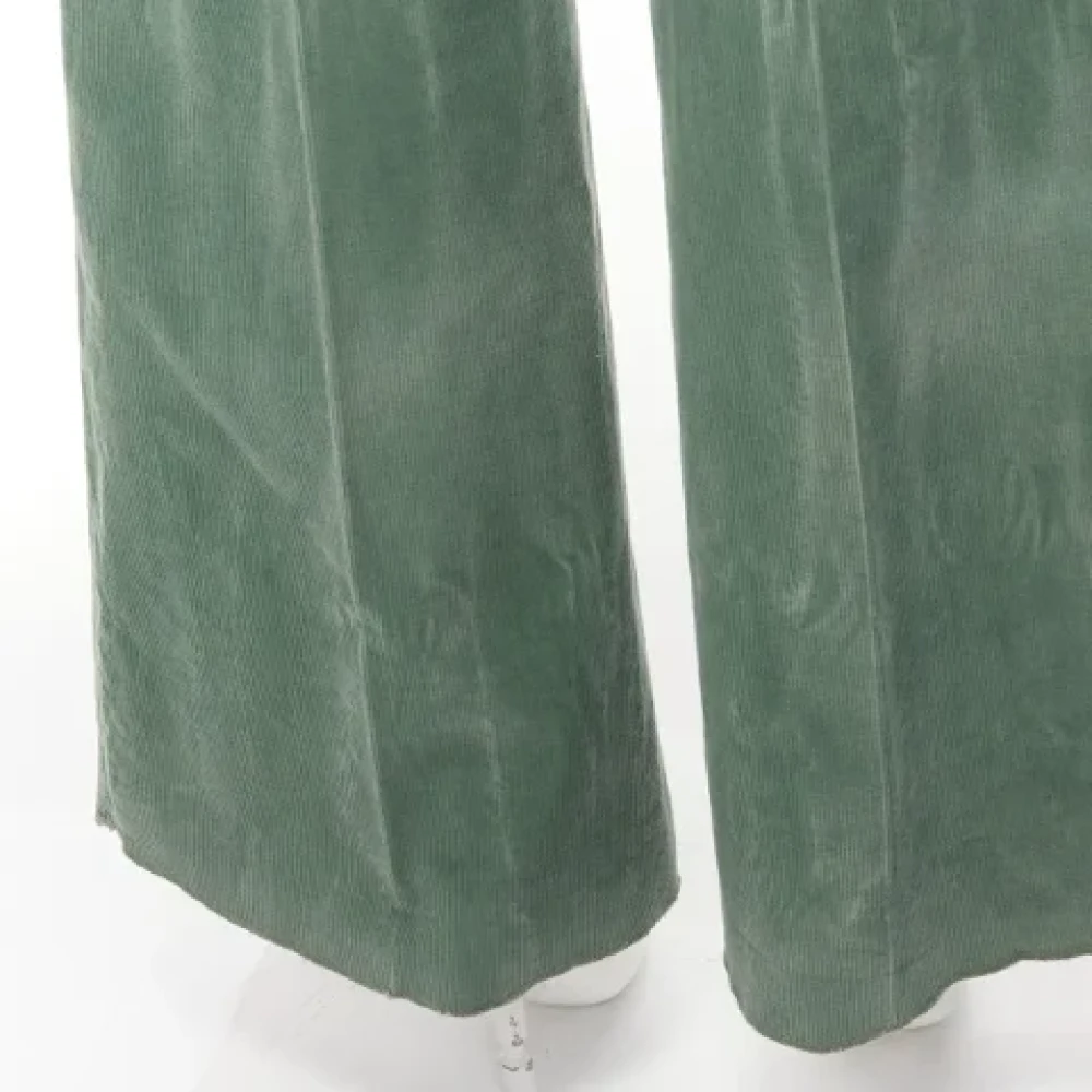 Gucci Vintage Pre-owned Corduroy bottoms Green Dames
