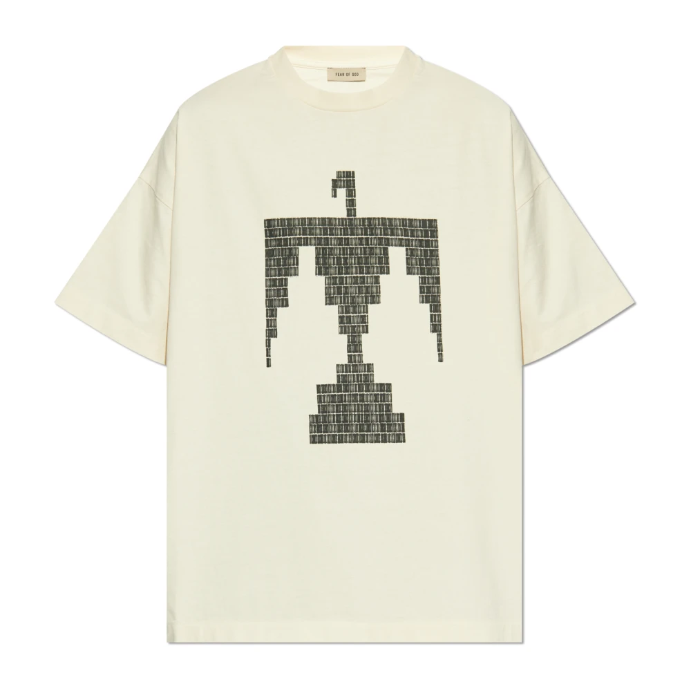 Fear Of God Bedrukt T-shirt Beige Heren