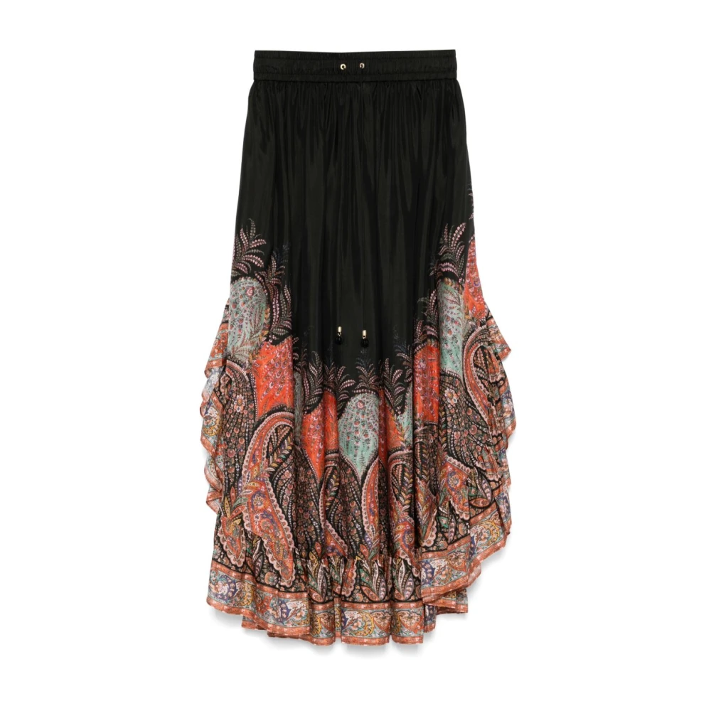 Zimmermann Women's Rhiannon Ruffle Silk Maxi Skirt