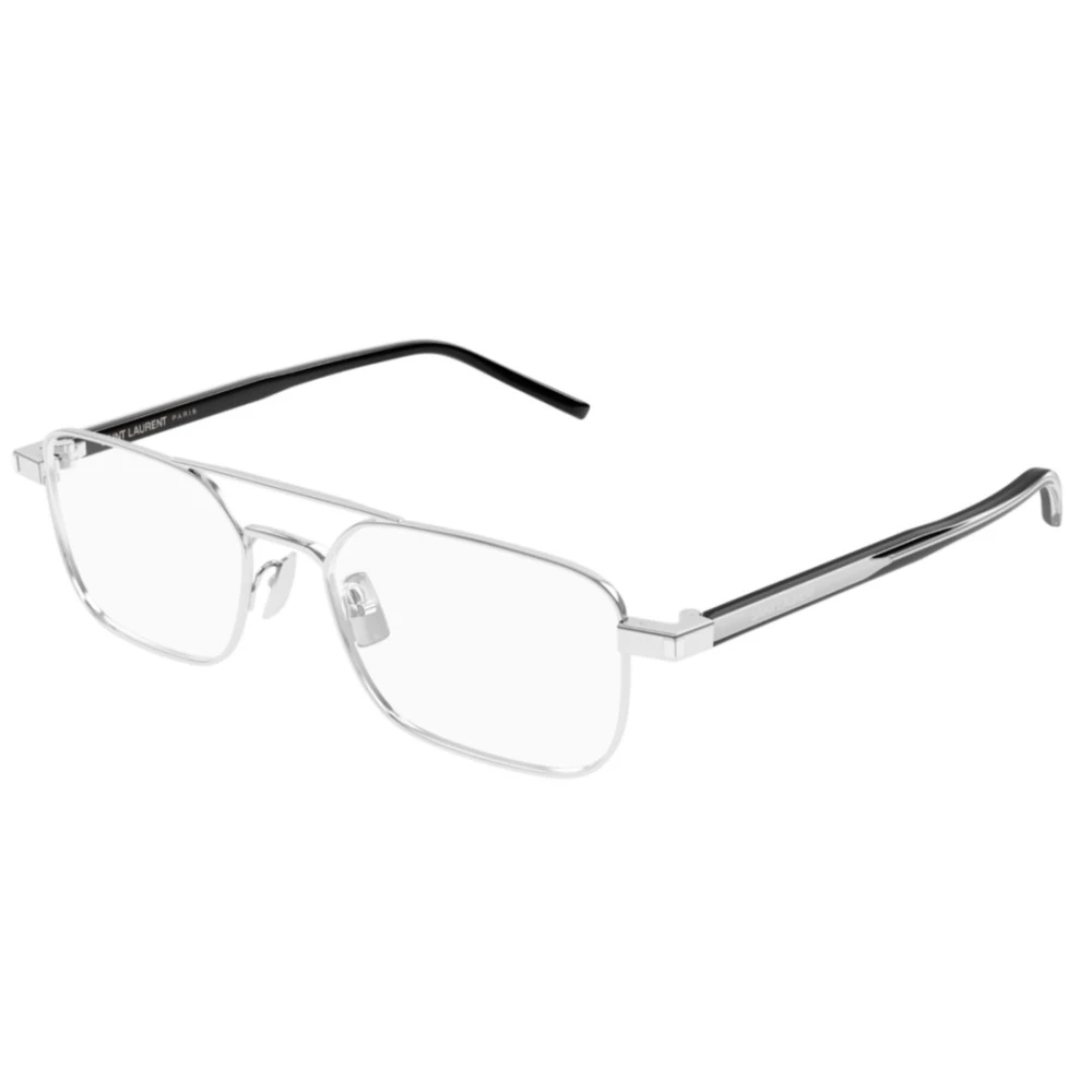 Saint Laurent Stijlvolle Zwarte Leren Schoudertas Gray Unisex