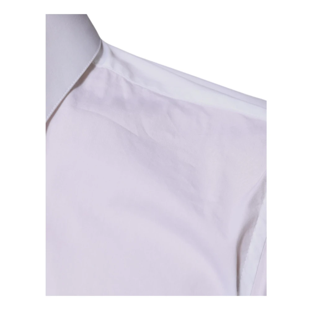 Dolce & Gabbana Slim Fit Overhemd Klassieke Kraag White Heren
