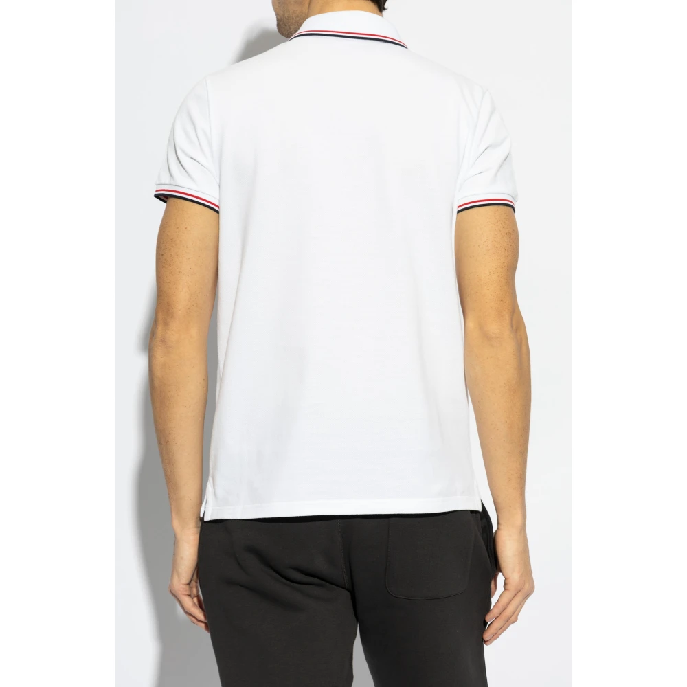 Moncler Polo met logo White Heren