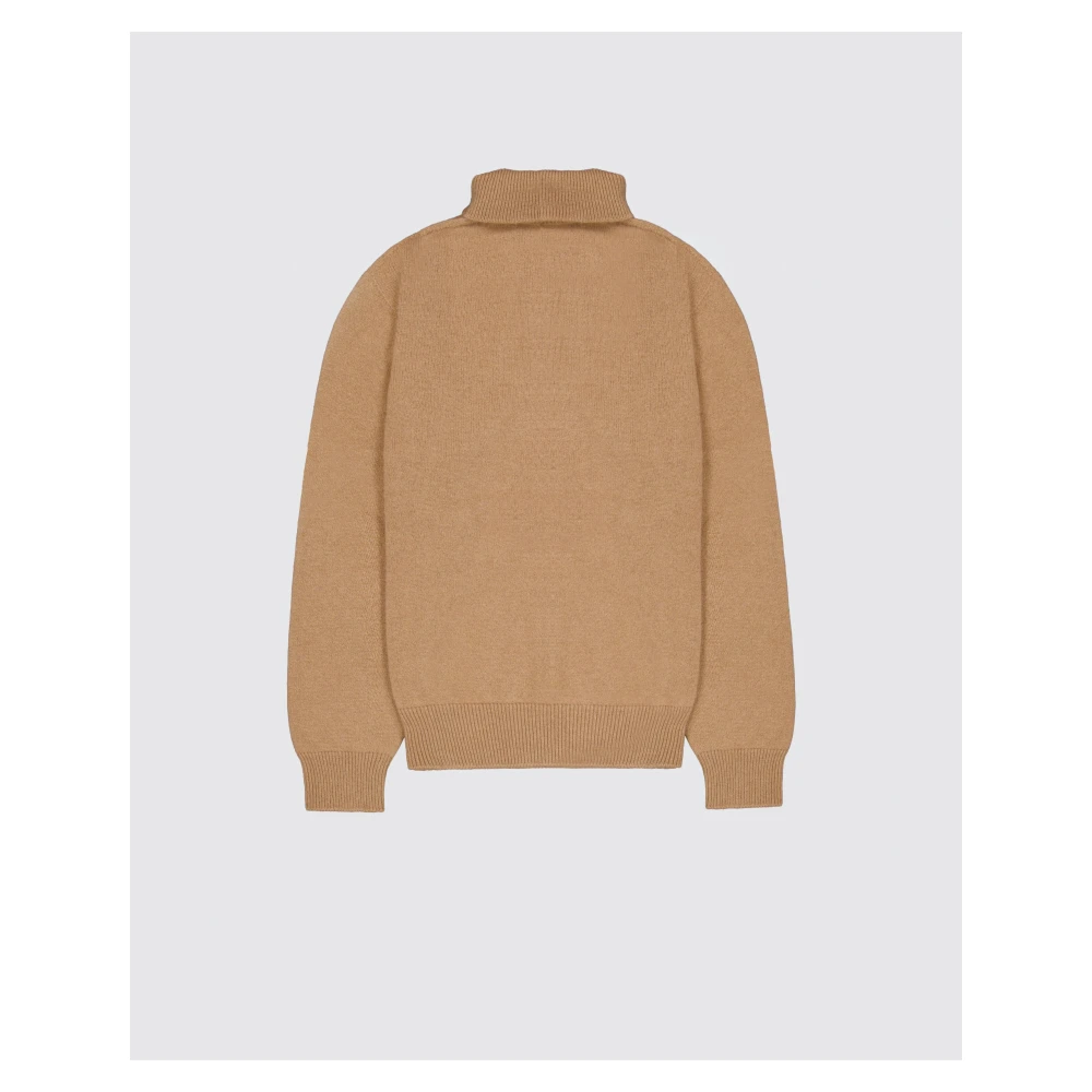 Laneus Comfortabele Coltrui Cashmere Merino Brown Heren