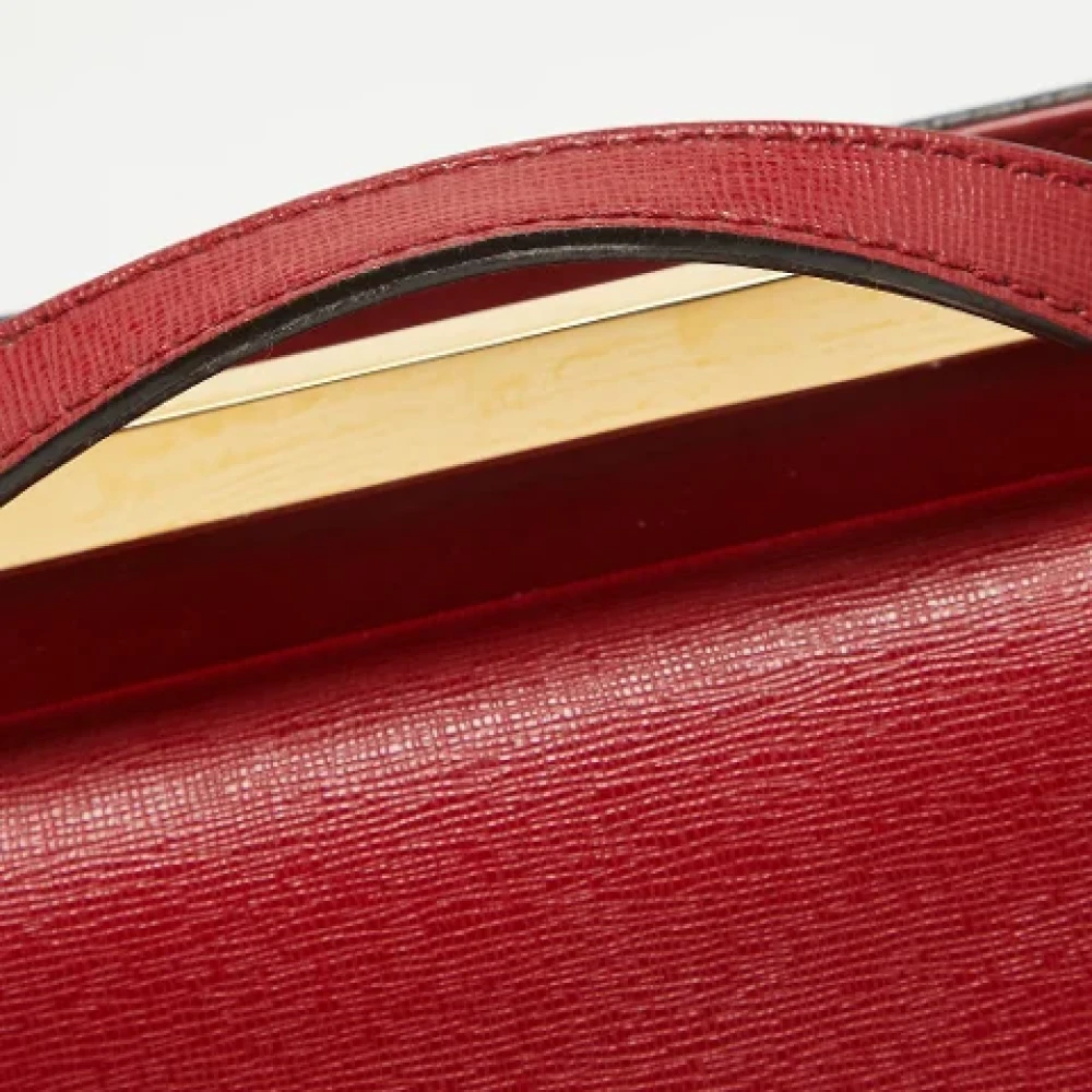 Fendi Vintage Pre-owned Canvas handbags Red Dames
