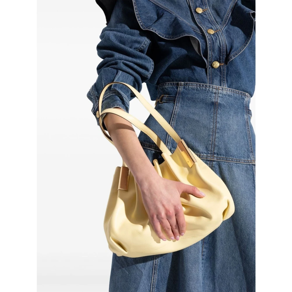 Ulla Johnson Gerimpelde Mini Tote Tas Black Dames