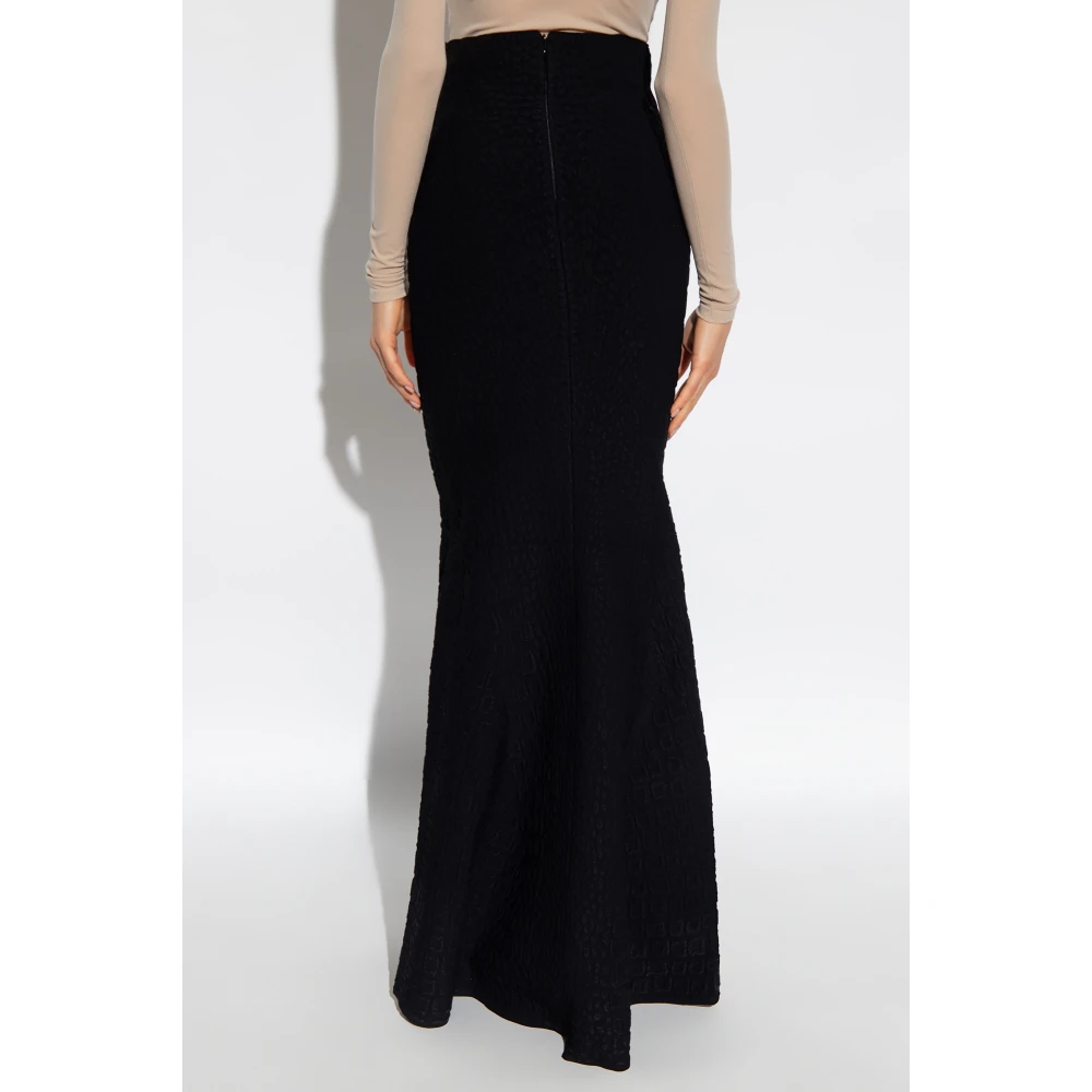 Alaïa Maxi rok met dierenmotief Black Dames