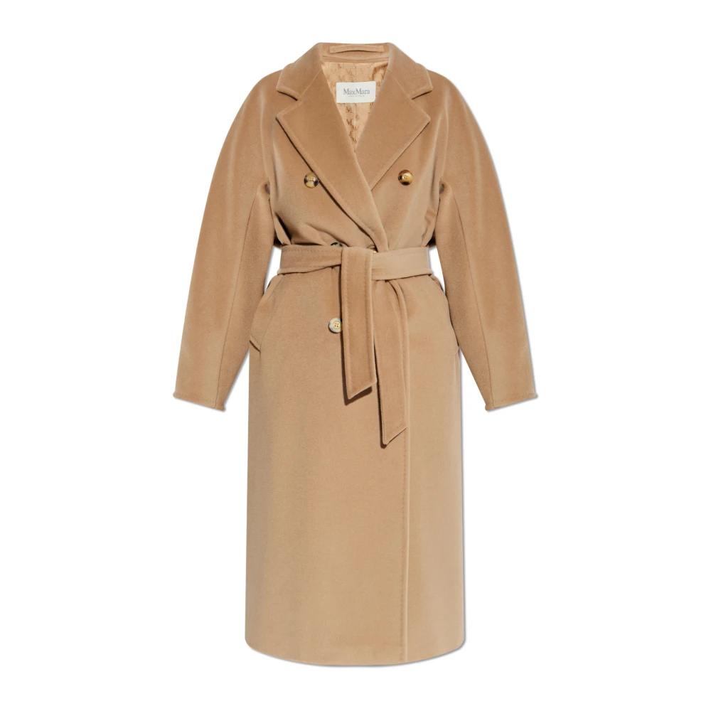 Max Mara Women's Beige Wool Coat Madame