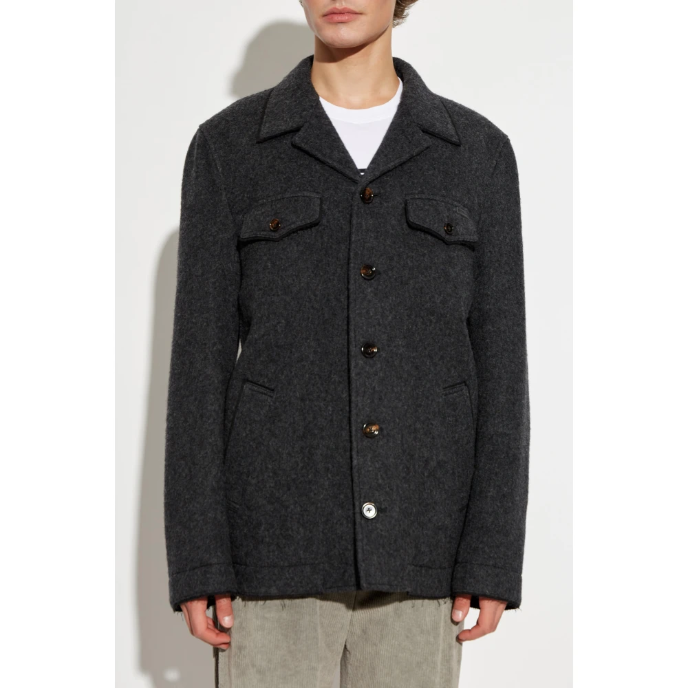 Dolce & Gabbana Wollen jas Gray Heren