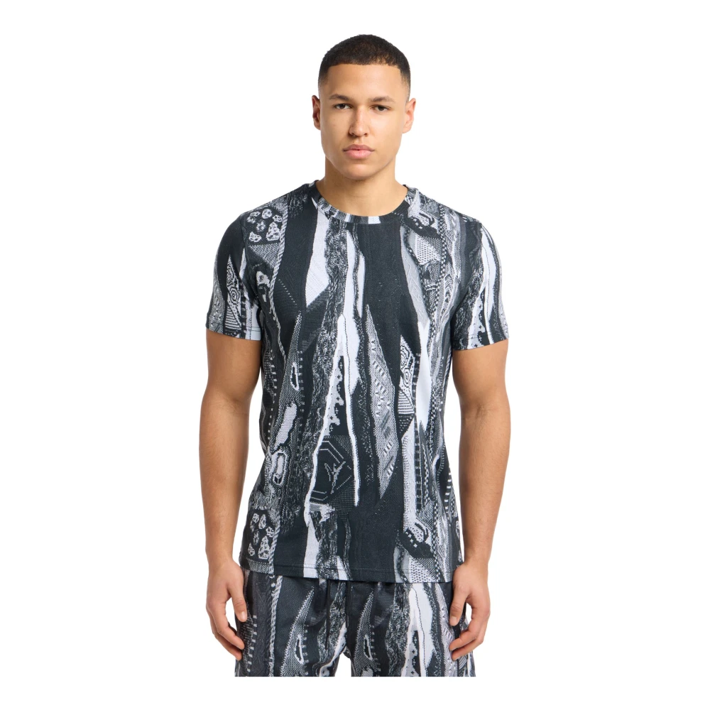 carlo colucci Gebreid Egon T-shirt Black Heren