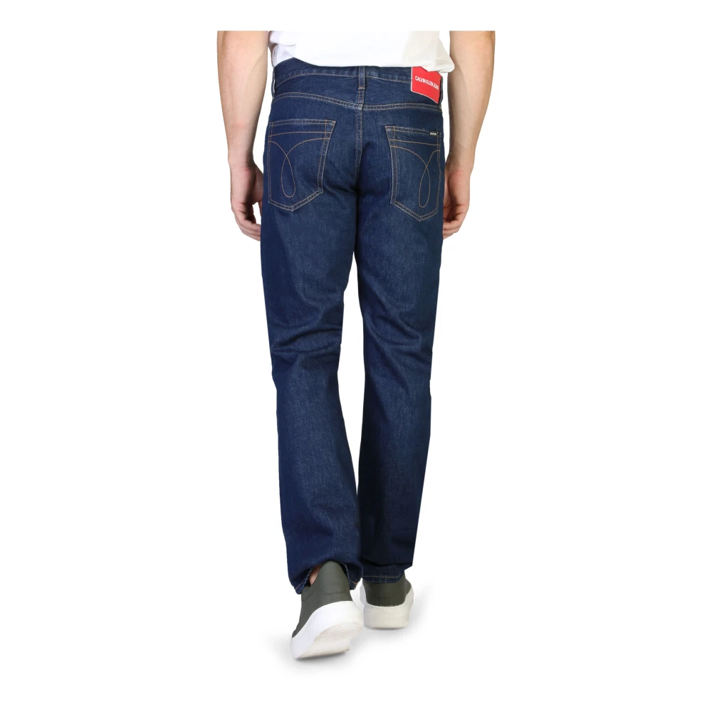 Calvin Klein Klieke Straight Jeans voor heren Blue Heren