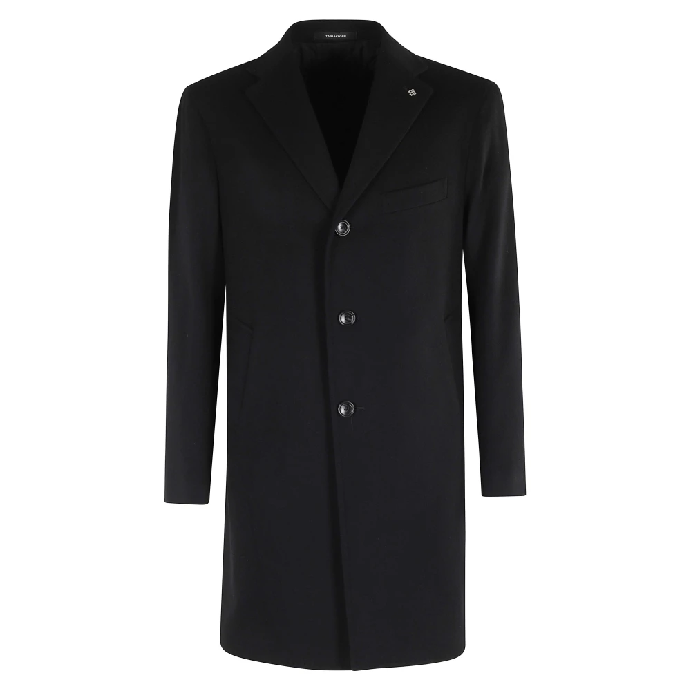 Tagliatore Homme Noir Manteaux, Taille: L Cappotto Monopetto
