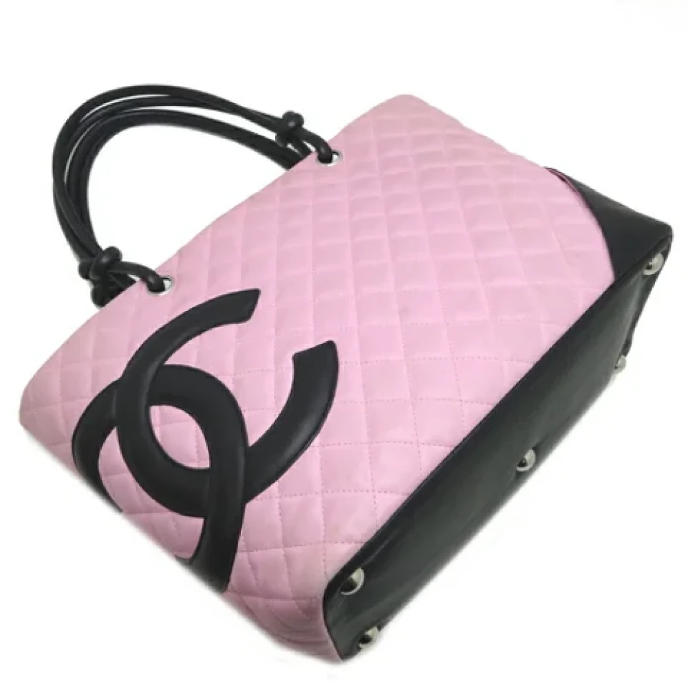 Chanel Vintage Pre-owned Leather chanel-bags Pink Dames