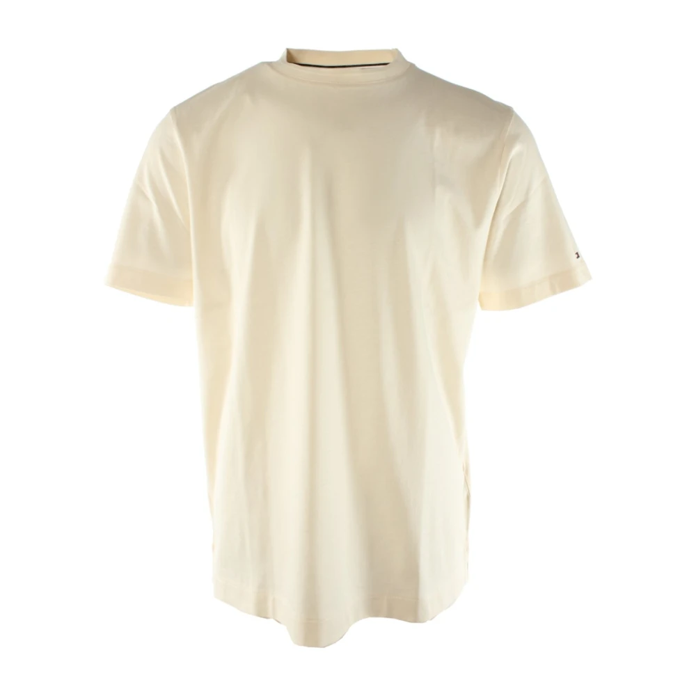Tommy Hilfiger Men's Beige T-Shirt 100% Cotton - T-Shirts - L - Tops