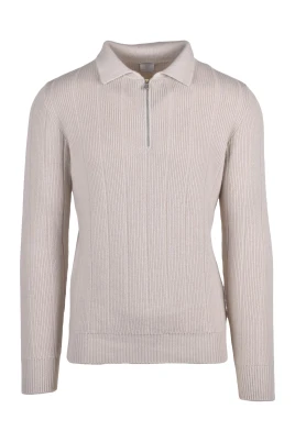 Maglia Full Zip Collo in Piedi