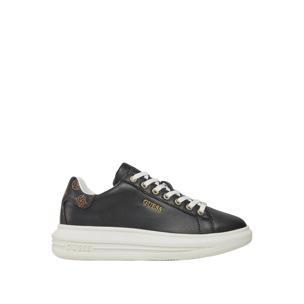 Guess Dames leren sneakers Dames Schoenen Zwart