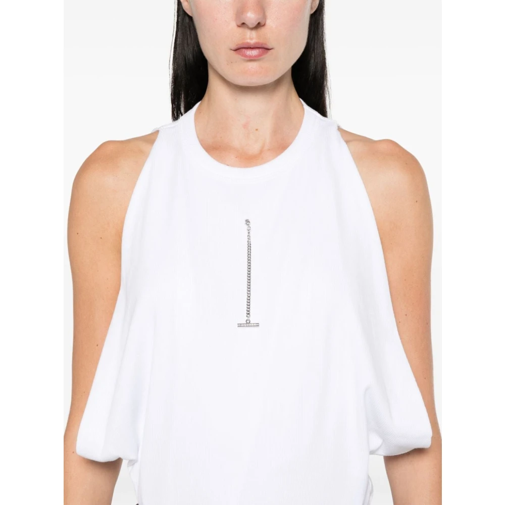 alexander mcqueen Witte Chain-Link Sweater White Dames