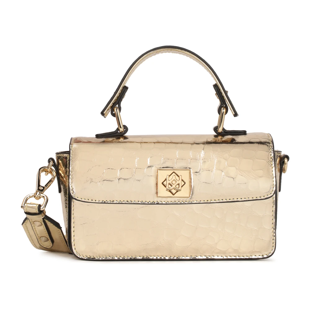 Kazar Kleine stijve tas om in de hand te dragen en over de arm in gouden kleur Yellow Dames