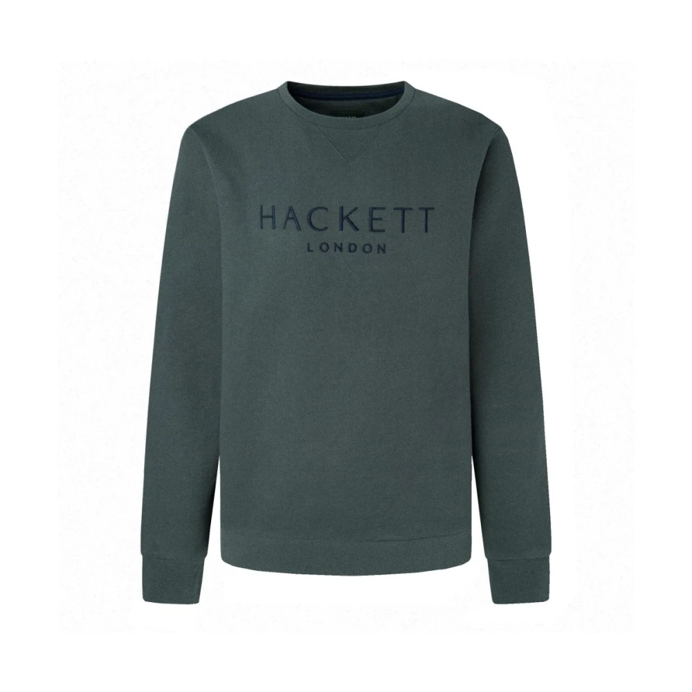 Hackett Heritage Sweatshirt met Geribbelde Details Green Heren