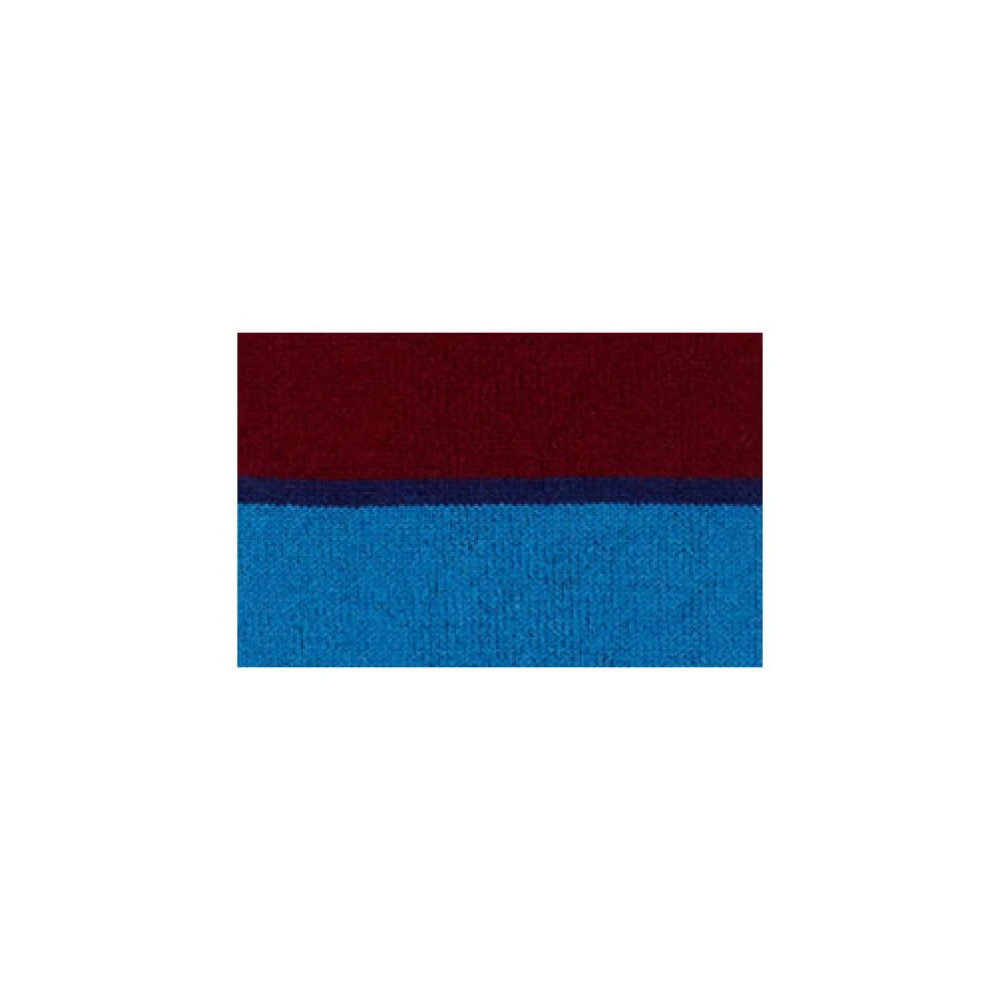 Gallo Lange blauwe katoenen sokken voor heren met veelkleurige macrostrepen Multicolor Heren