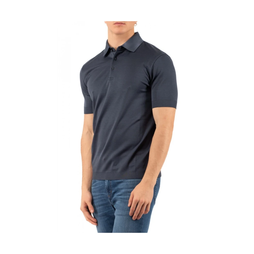 Herno Stijlvolle Polo Shirt Blue Heren