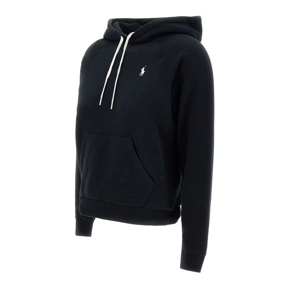 Polo Ralph Lauren Zwarte katoenmix sweatshirt met capuchon Black Dames