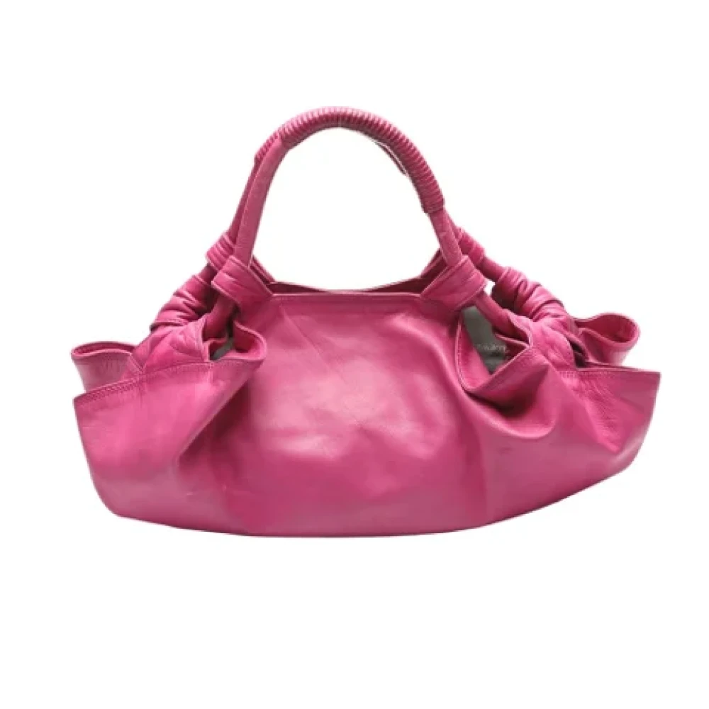 Loewe Pre-owned Leather handbags Pink Dames