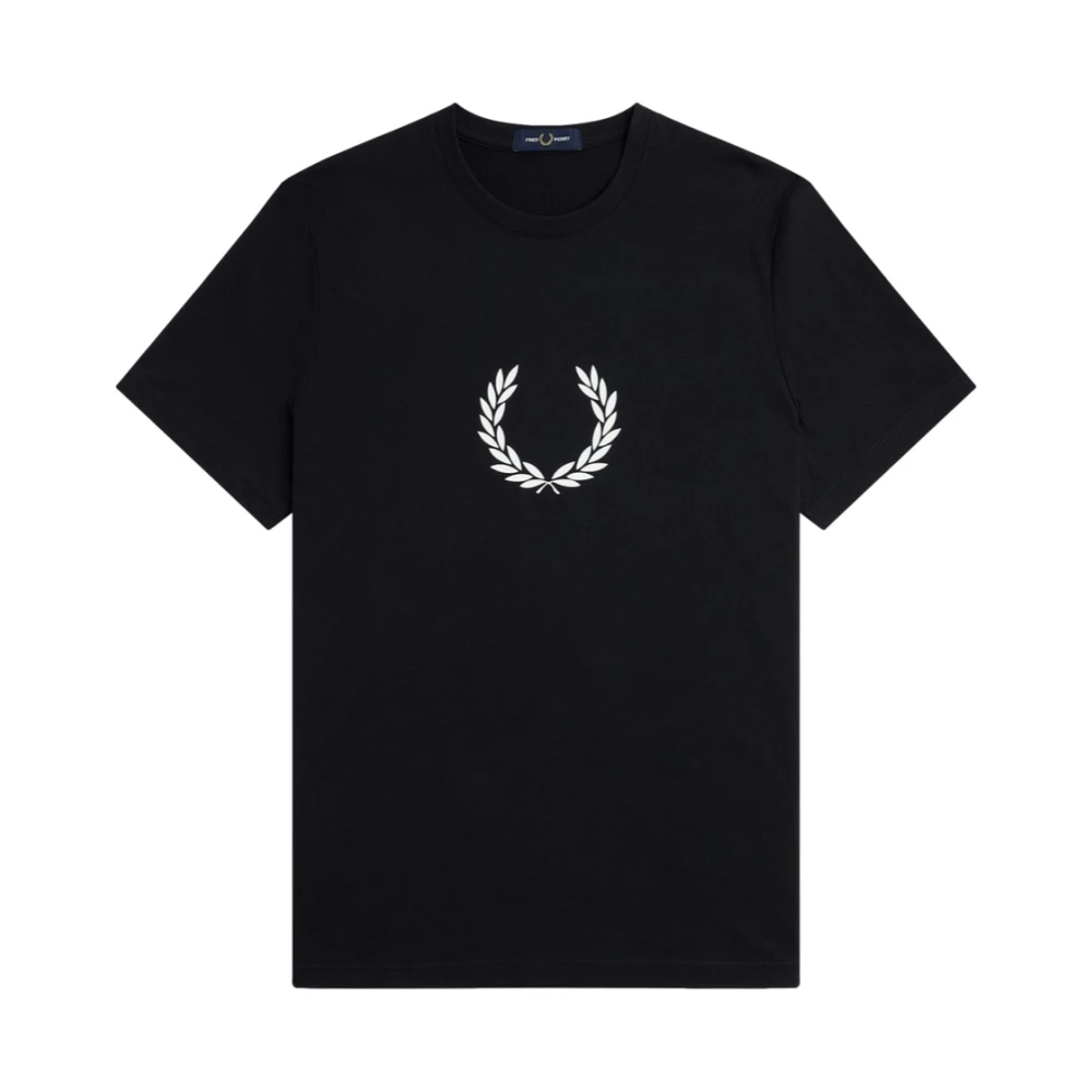 Fred Perry Laurel Wreath Grafisk T-shirt Black, Herr