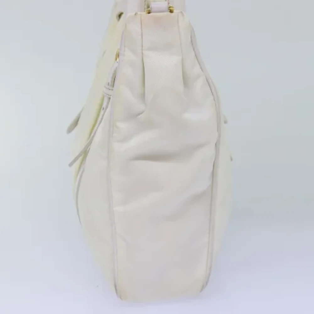 Prada Vintage Pre-owned Nylon handbags White Dames