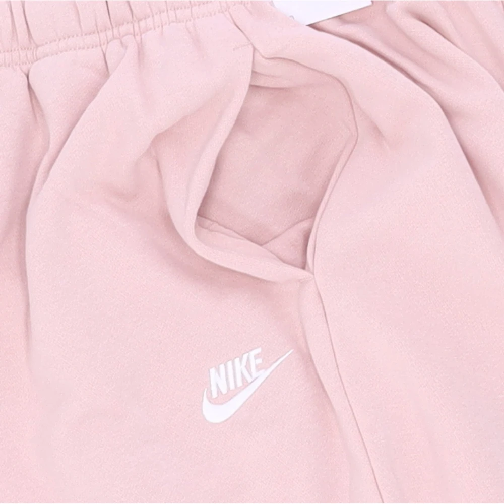 Nike Roze Club Fleece Oversized Broek Pink Dames