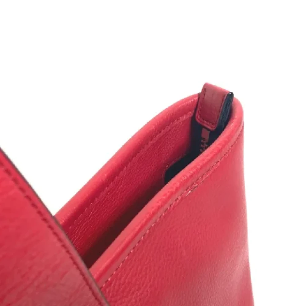 Coach Pre-owned Leather handbags Red Dames