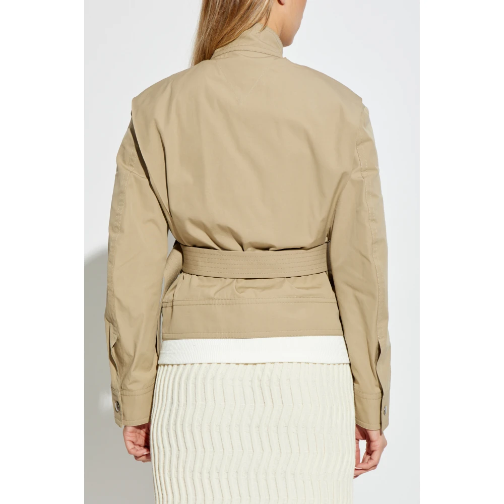 Bottega Veneta Jas met opstaande kraag Beige Dames