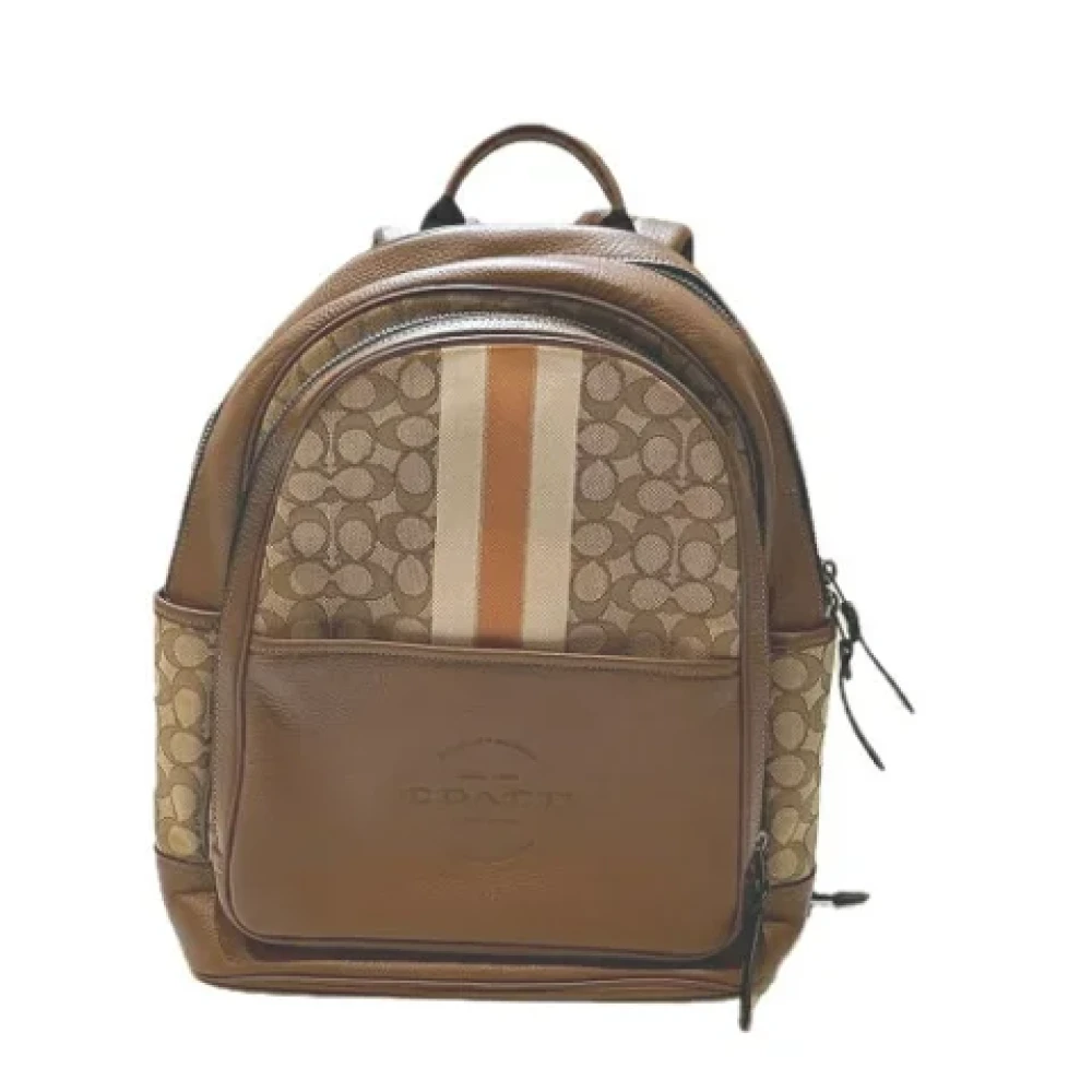 Coach Pre-owned Canvas backpacks Brown Dames