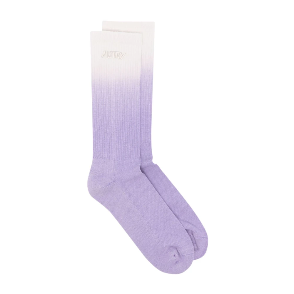 Autry Geribbelde Logo Sokken met Faded Effect Multicolor Unisex