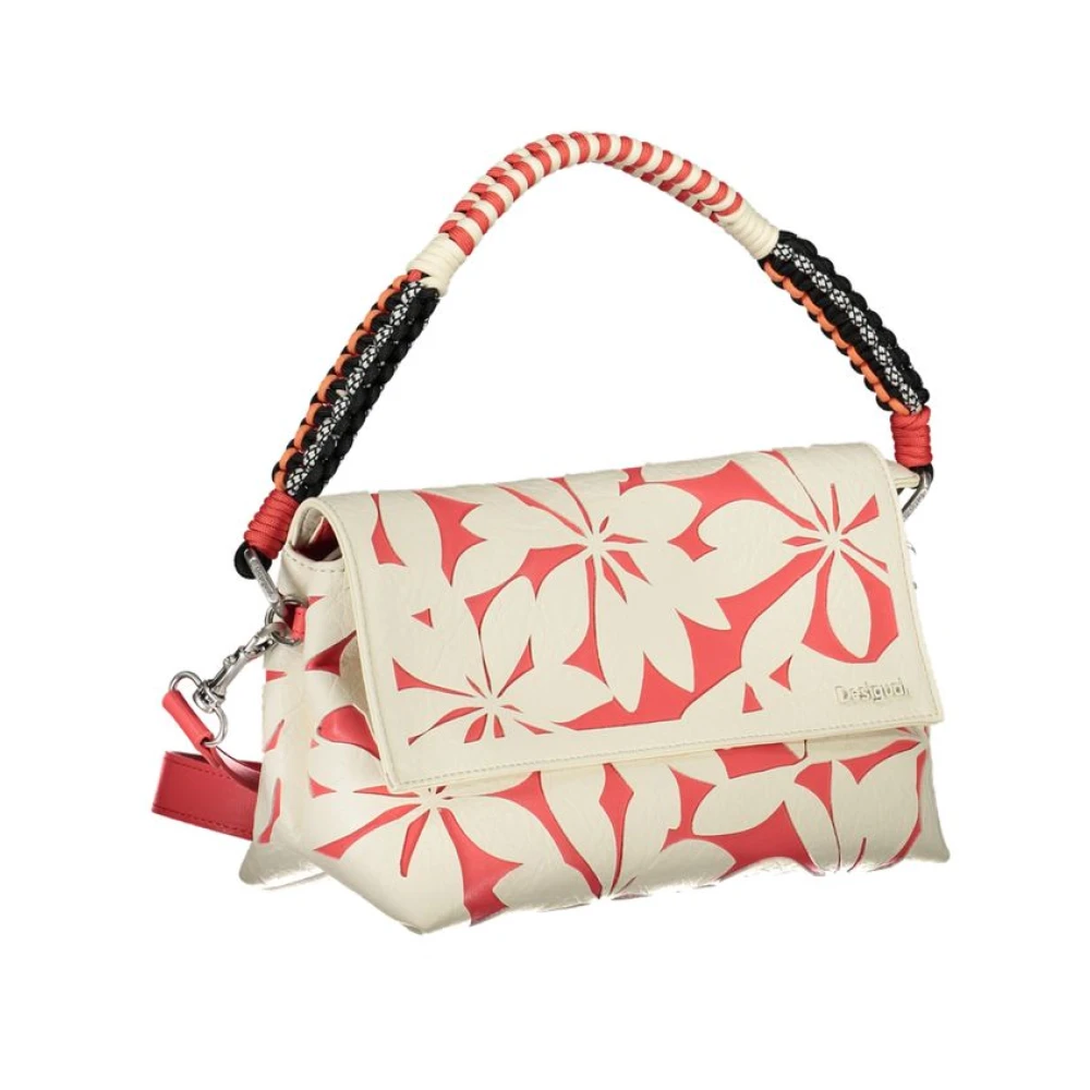Desigual Witte Handtas met Schouderband Multicolor Dames