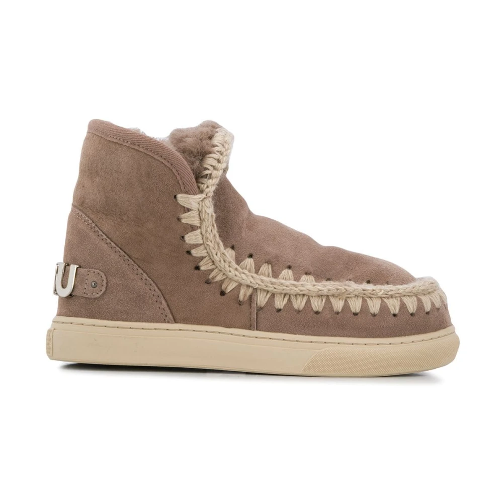 Mou Beige Sneakers för Kvinnor Aw24 Brown, Dam