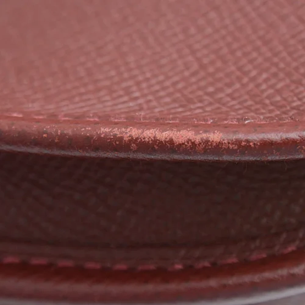Hermès Vintage Pre-owned Leather crossbody-bags Red Dames