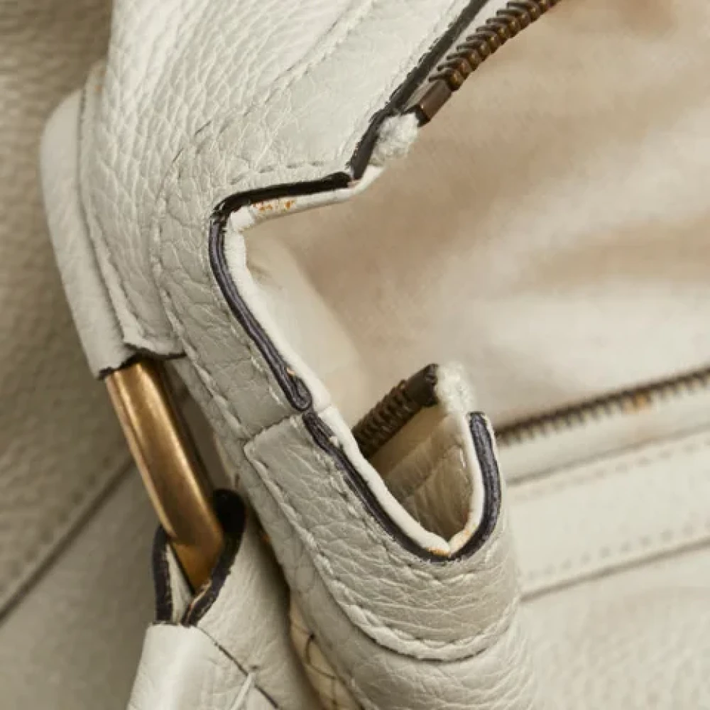 Gucci Vintage Pre-owned Leather gucci-bags White Dames