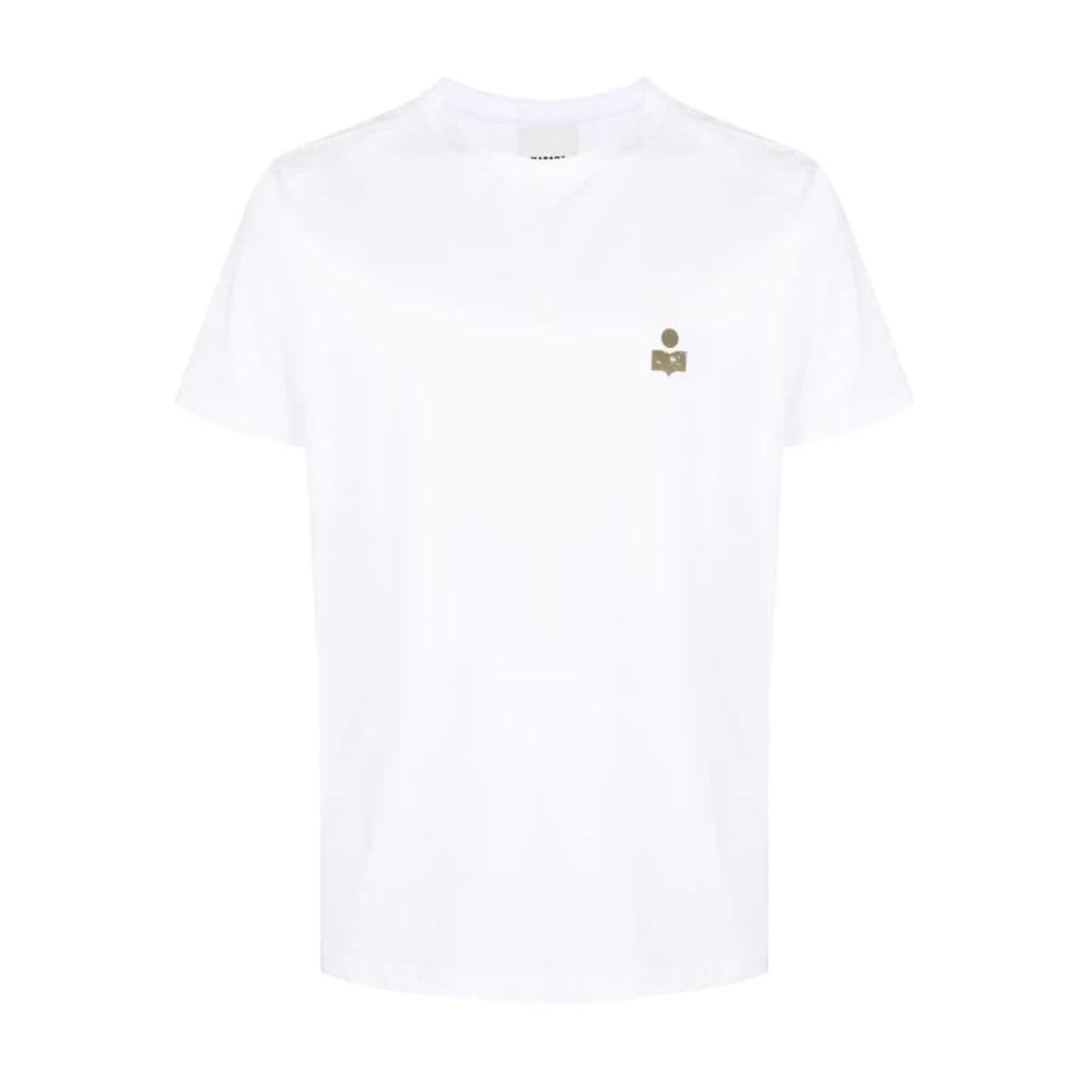 Isabel marant Zafferh White Kaki T-Shirt White Heren