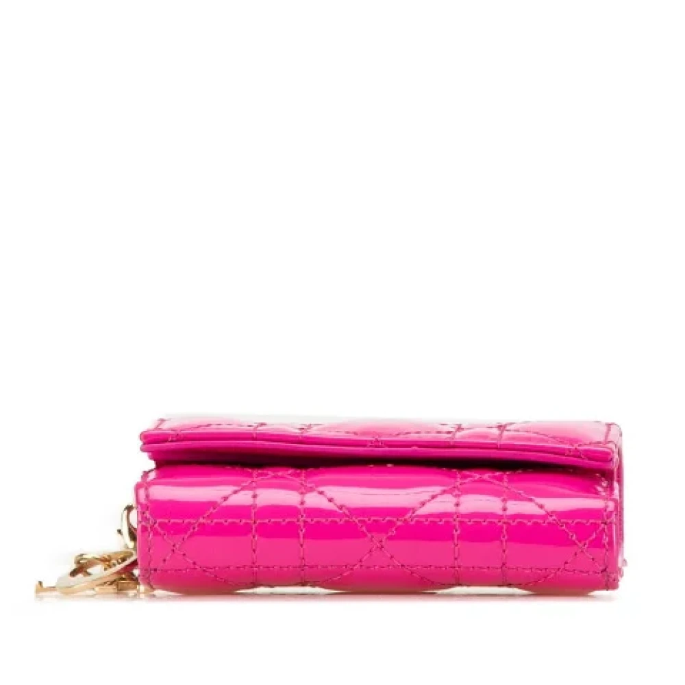 Dior Vintage Pre-owned Leather wallets Pink Dames