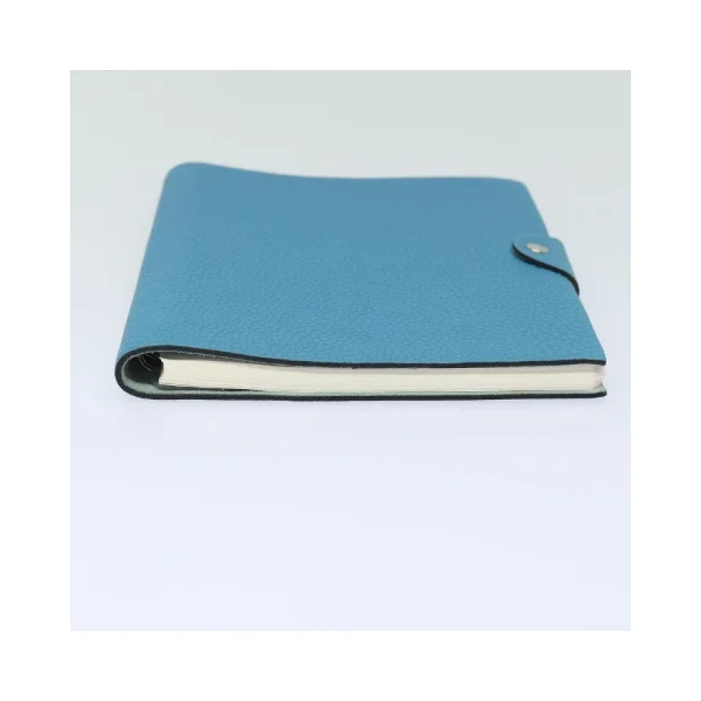 Hermès Vintage Pre-owned Leather home-office Blue Dames