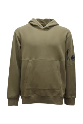 Diagonal Raised Fleece Lens Hoodie