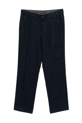 pantalon-bleu-avec-fermeture-bouton-avant