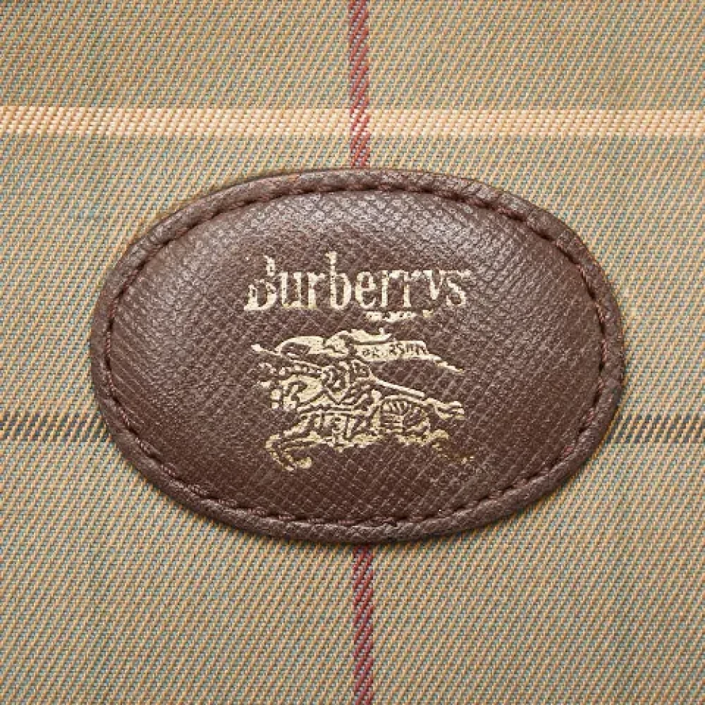 Burberry Vintage Pre-owned Canvas clutches Brown Dames
